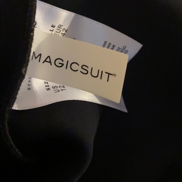 MAGICSUIT Solid Sutton ZipFront One Piece Swimsuit - Picture 7 of 8